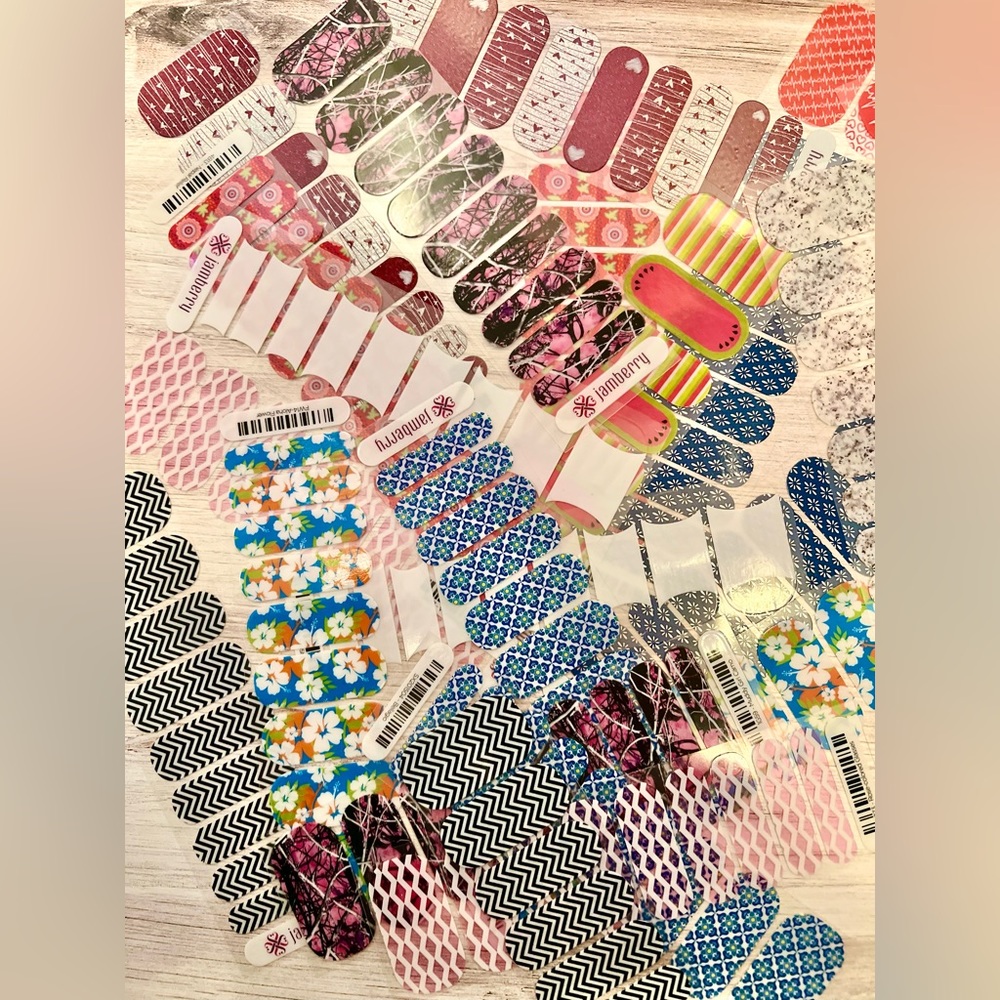 MYSTERY pack of 10 half-sheets Jamberry nail wraps assort.